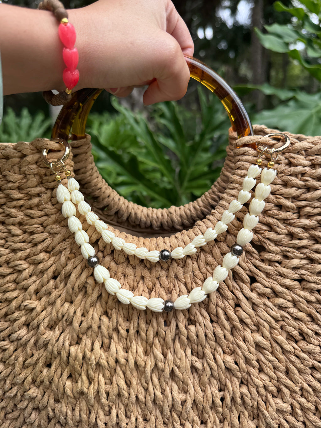 Pikake Double Stacked Bag Lei